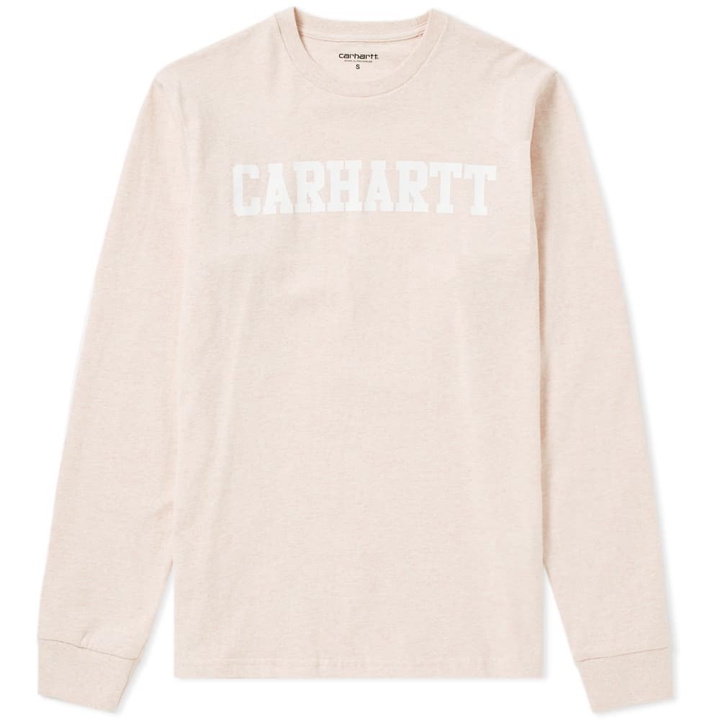 Photo: Carhartt Long Sleeve College Tee Pink