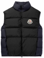 Moncler - Almaz Logo-Appliquéd Two-Tone Quilted Shell Down Gilet - Black