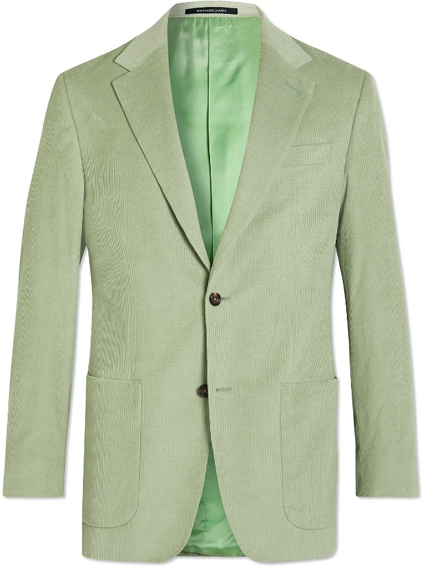Photo: Richard James - Cotton-Needlecord Suit Jacket - Green