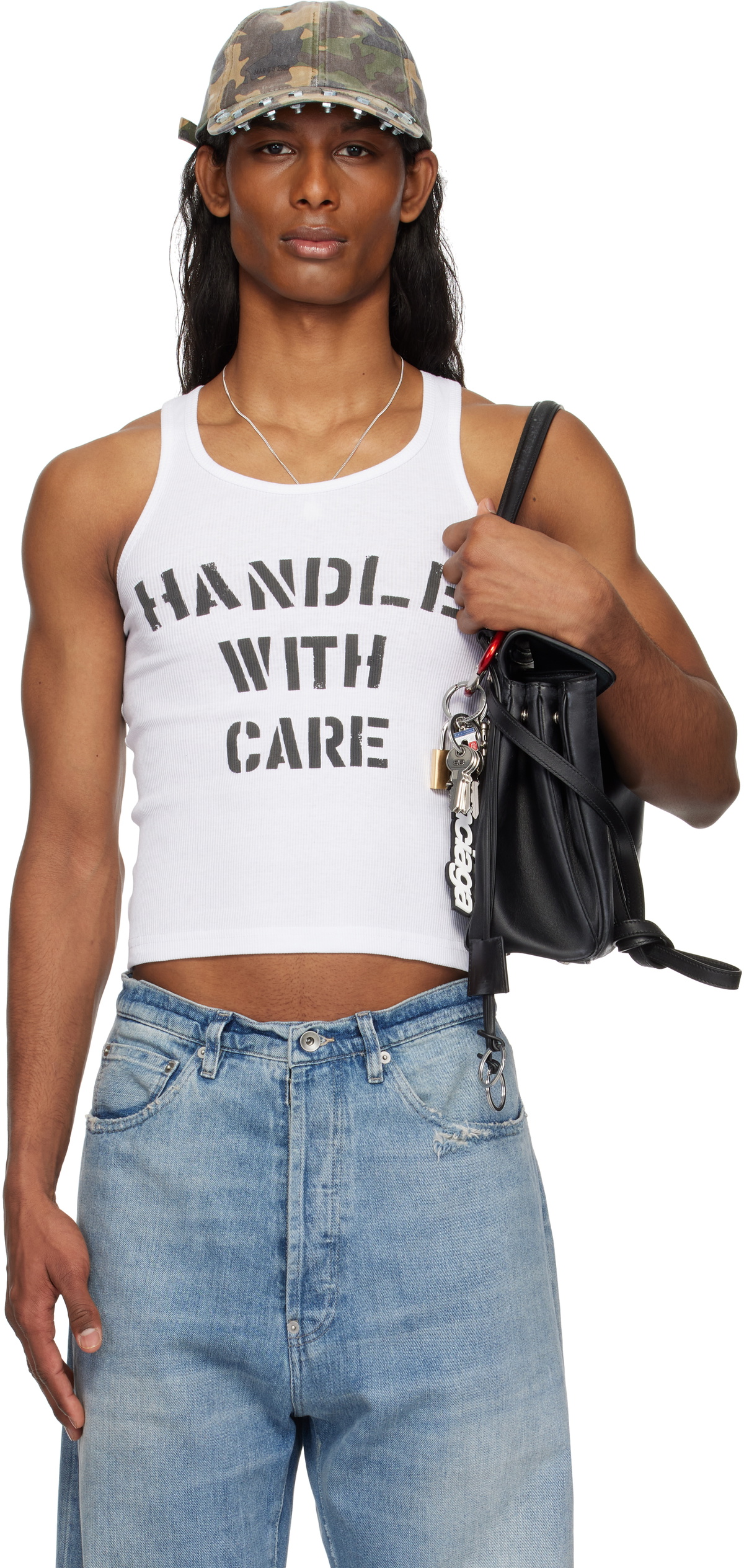 Ashley Williams White 'I Heart Me' Tank Top Ashley Williams Ashley Williams White 'I Heart Me' Tank Top Ashley Williams