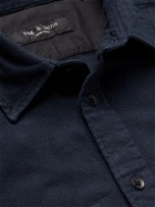 Rag & Bone - Pursuit 365 Garment-Dyed Cotton-Flannel Shirt - Blue