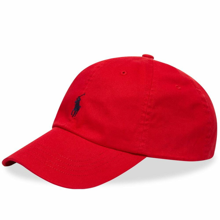 Photo: Polo Ralph Lauren Men's Classic Baseball Cap in Red/Flag Blue