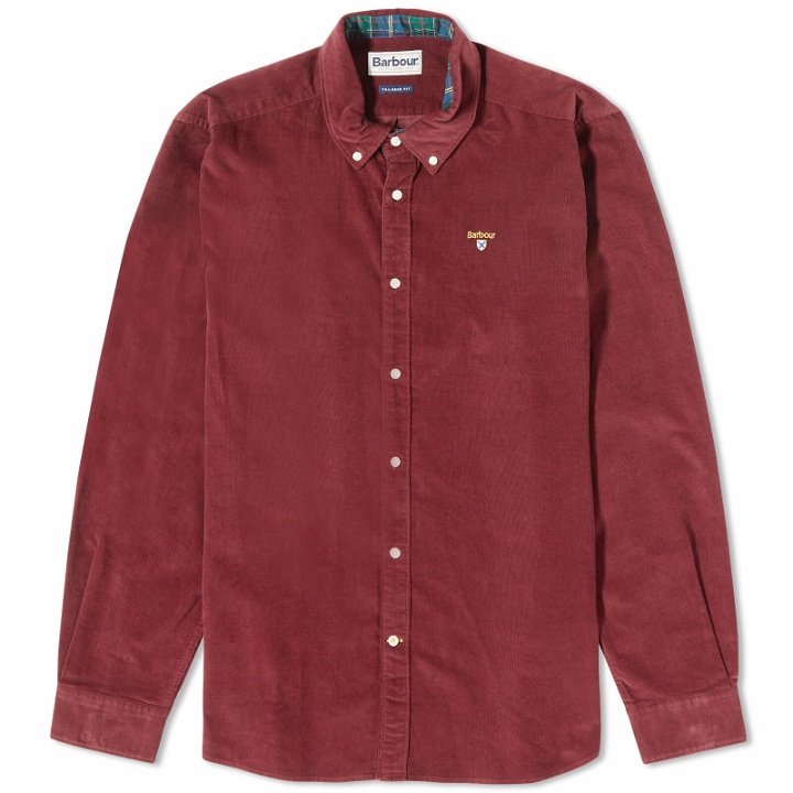 Photo: Barbour Men's Yaleside Tailored Cord Shirt in Port
