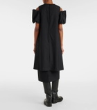 Noir Kei Ninomiya Cutout wool midi dress
