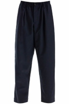 MARNI tropical wool cropped pants in Blue