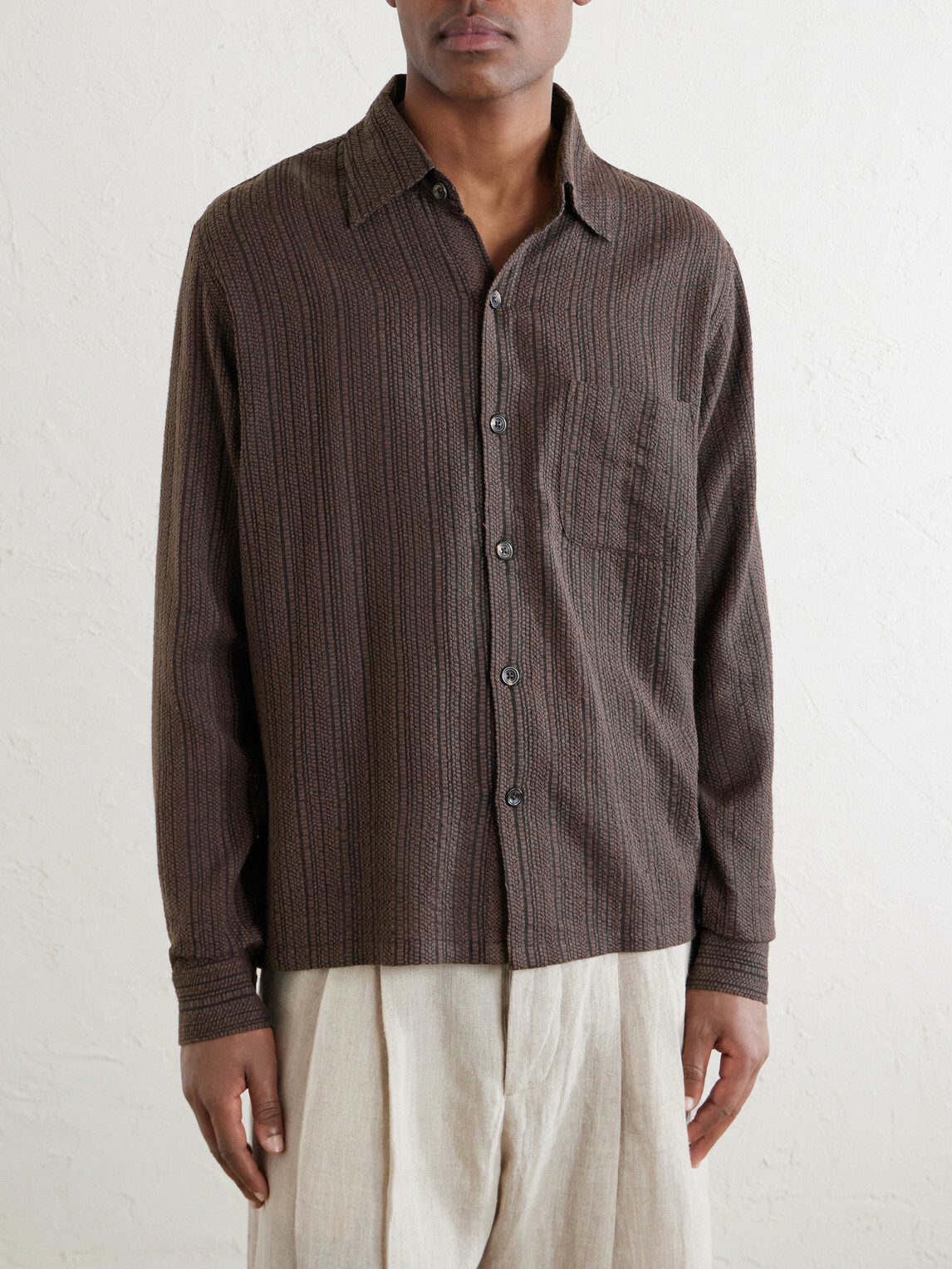 Kartik Research - Cotton Shirt - Brown