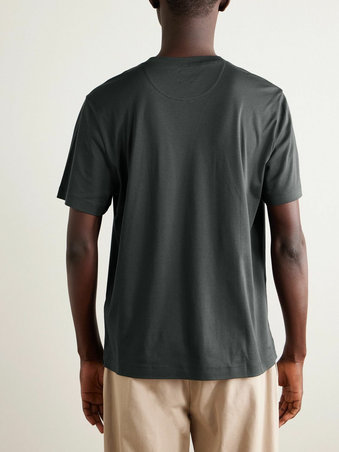 Eleventy - Cotton and Modal-Blend Jersey T-Shirt - Gray
