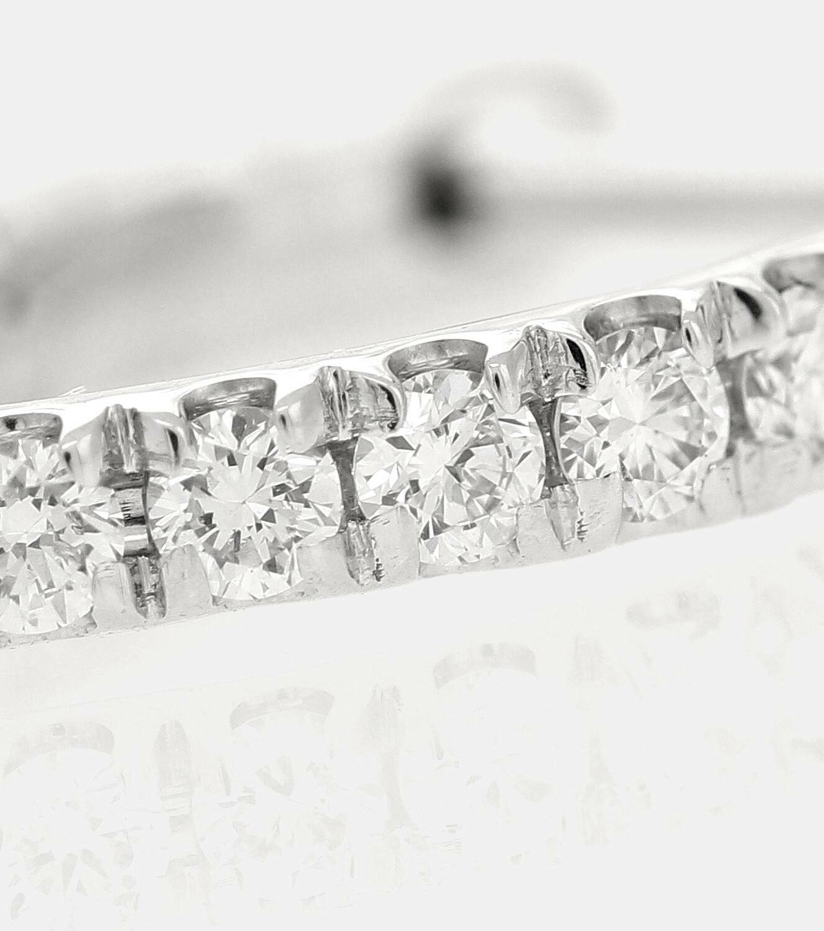 Melissa Kaye Cristina Small 18kt white gold earrings with diamonds