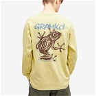 Gramicci Men's Sticky Frog Long Sleeve T-Shirt in Foggy Lemon