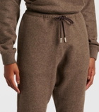 The Row Teo cashmere and cotton sweatpants