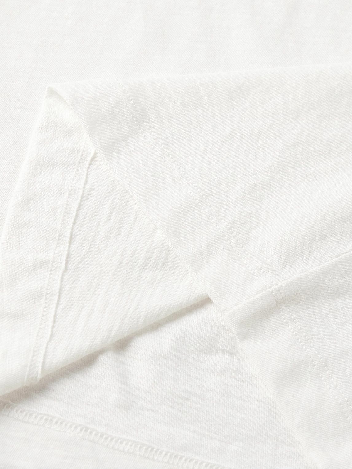 Theory - Bron Slub Cotton-Jersey Polo Shirt - White