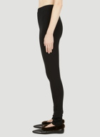 Zip Cuff Leggings in Black