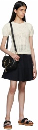 See by Chloé Navy Tiered Miniskirt