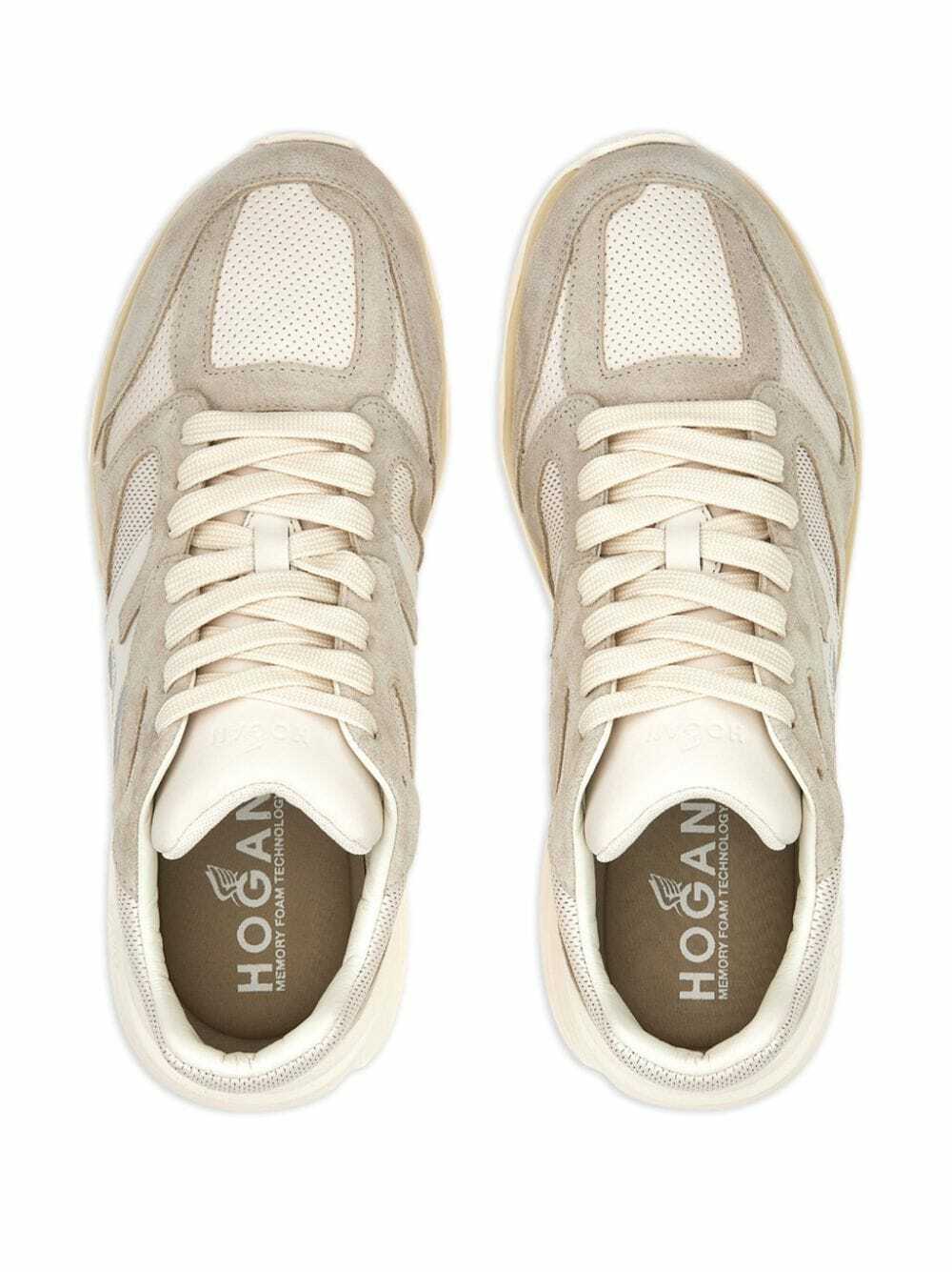 Baskets Hogan H665 En Cuir Blanc - Mémoire De Forme - Pointure 42.5 - Neuves Avec Boîte