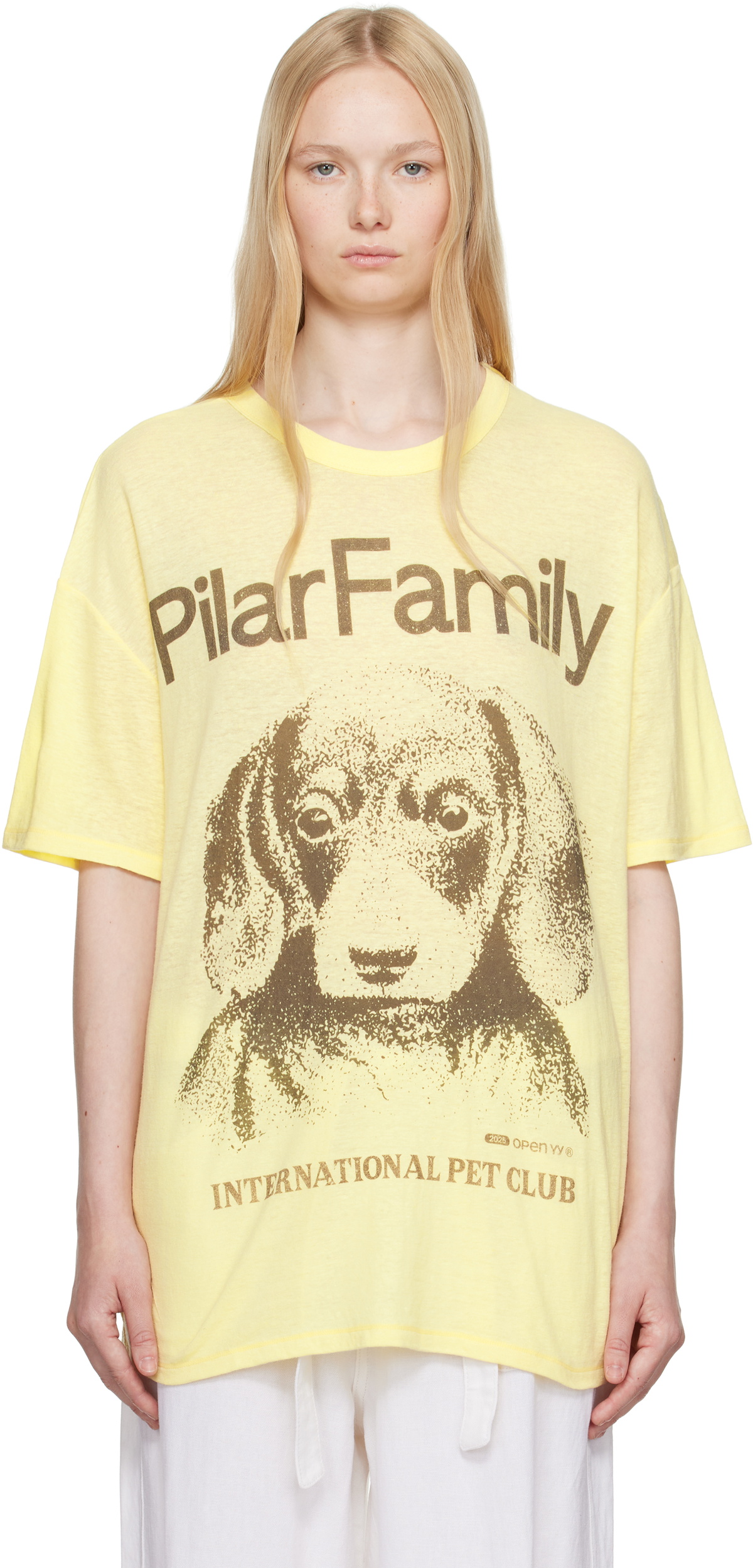 OPEN YY White Printed T-Shirt OPEN YY