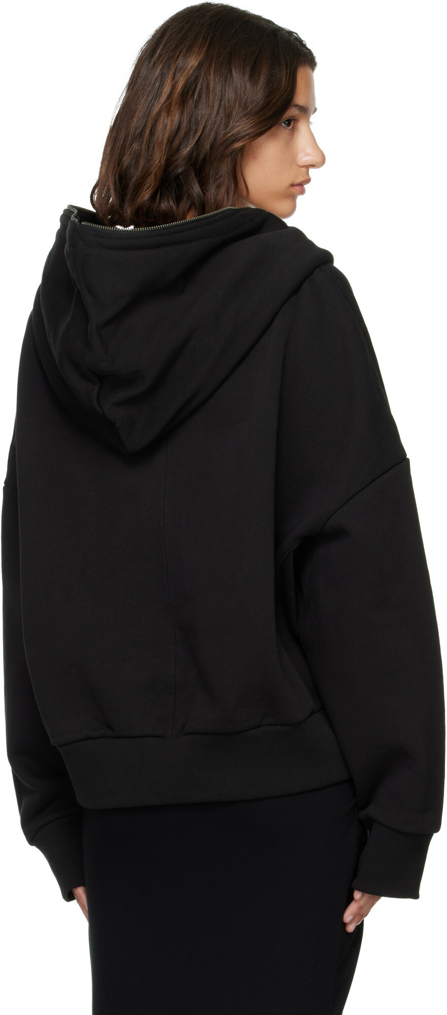 Entire Studios Black Eternal Zip Hoodie