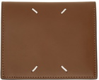 Maison Margiela Brown & Black Leather Zip Wallet