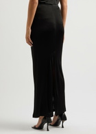 Helmut Lang Satin-jersey Maxi Skirt Black