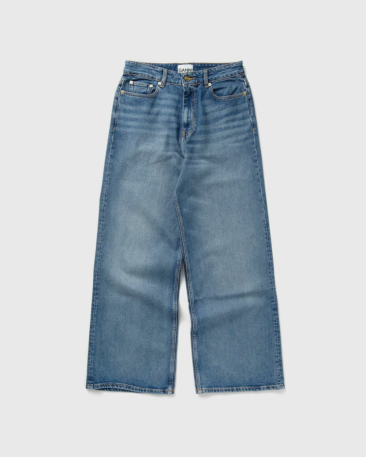 Ganni Stretch Denim Andi Blue Jeans GANNI