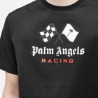 Palm Angels Men's Racing T-Shirt in Black