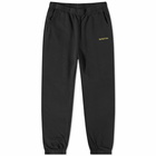 Sporty & Rich Men's Classic Logo Sweat Pant in Black/Gold