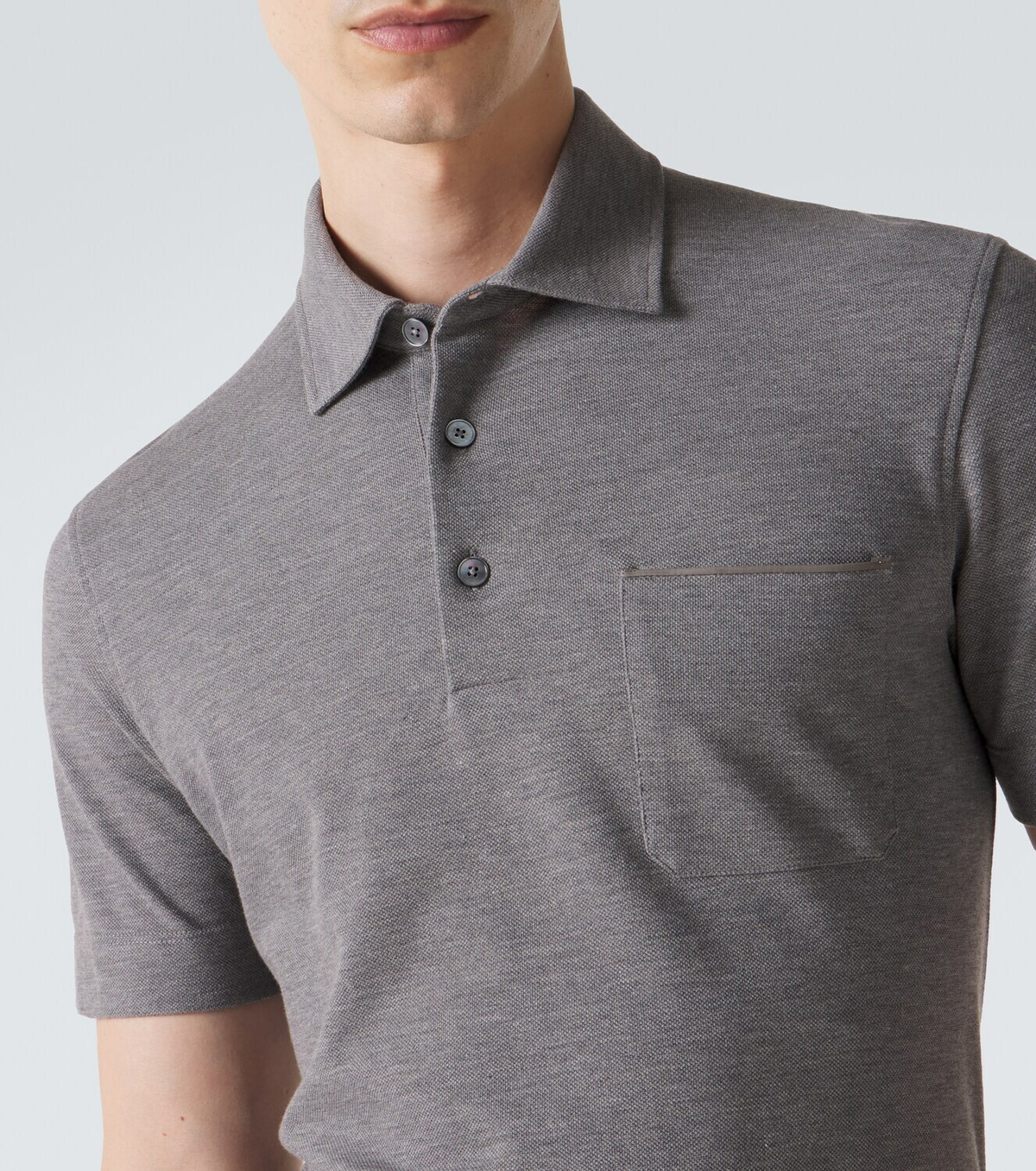 Zegna Cotton piqué polo shirt