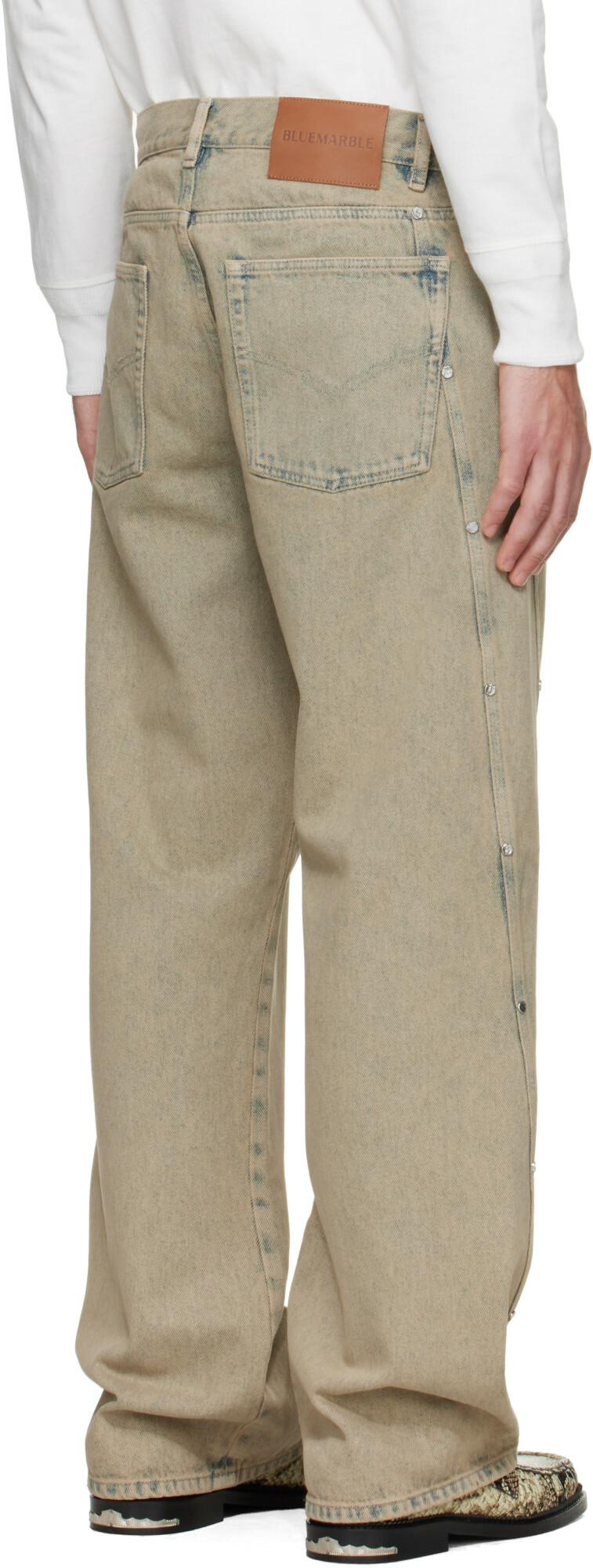 BLUEMARBLE Beige Darted Jeans