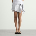 Acne Studios Women's Inouki Shiny Satin Skirt in Ice Blue
