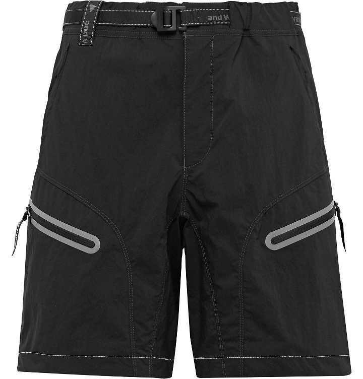 Photo: And Wander - Belted Nylon-Blend Shorts - Black