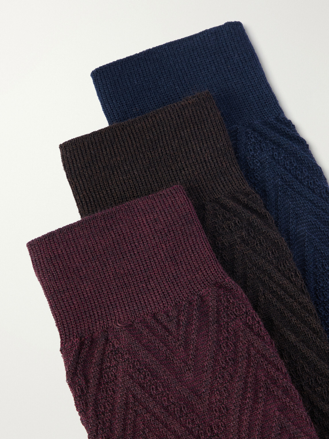 Missoni - Three-Pack Crochet-Knit Socks - Multi