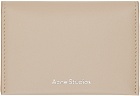 Acne Studios Taupe Bifold Card Holder