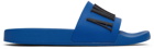 AMIRI Blue Logo Pool Sldies