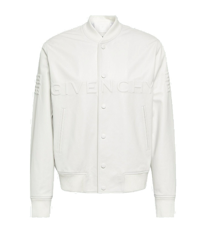 Photo: Givenchy Logo leather varsity jacket