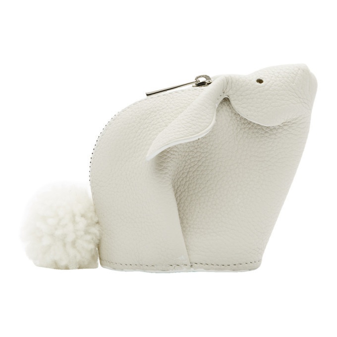 Photo: Loewe White Bunny Coin Pouch