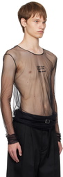 Ann Demeulemeester Black 'Angel Divine' Long Sleeve T-shirt