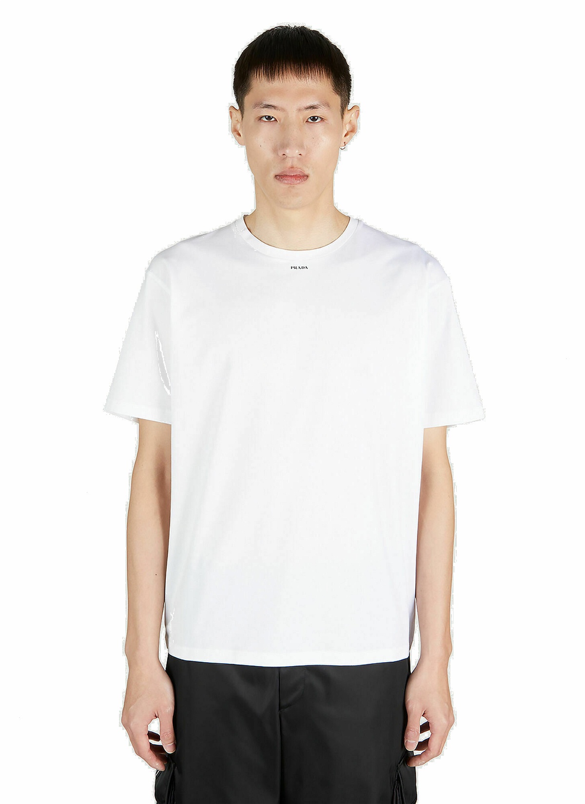 Photo: Prada - Logo Print T-Shirt in White