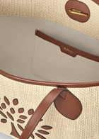 Mulberry Logo Raffia Small Tote bag - Cream - One Size
