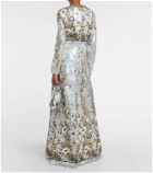 Giambattista Valli Floral sequined embroidered gown