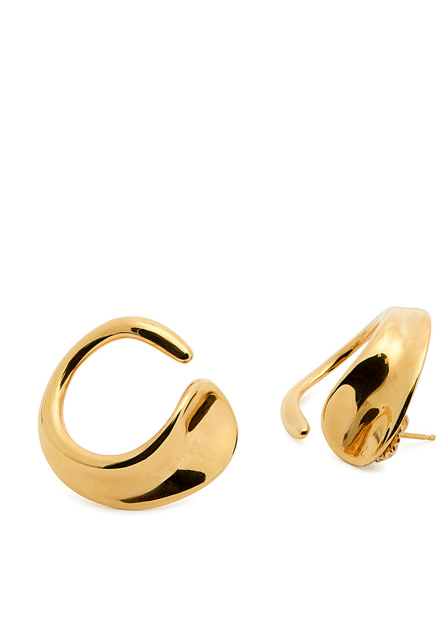 Agmes Marta Sculpted Hoop Earrings - Gold - One Size