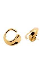 Agmes Marta Sculpted Hoop Earrings - Gold - One Size