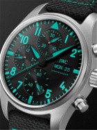 IWC Schaffhausen - Pilot's Watch Mercedes-AMG Petronas Formula One™ Team Edition Automatic Chronograph 41mm Titanium and Leather Watch, Ref. No. IWIW388108