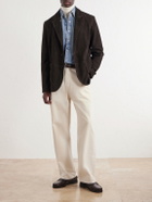 Mr P. - Suede Suit Jacket - Brown