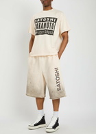 Satoshi Nakamoto Explicit Code Distressed Cotton T-shirt White