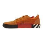 Off-White Orange Vulcanized Low Sneakers