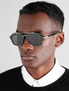 Dior Eyewear - DiorBlacksuit A4U Aviator-Style Acetate and Silver-Tone Sunglasses