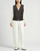 P. a.r. o.s. h. Womens Tailored Vest Dark in Brown
