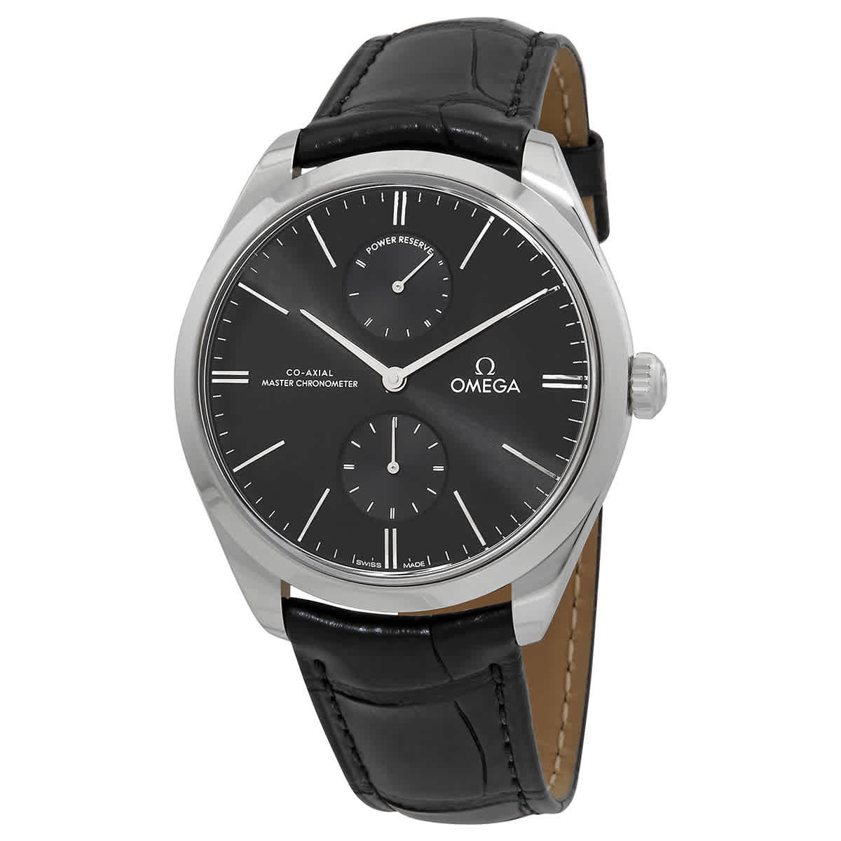 Omega De Ville Hand Wind Black Dial Mens Watch 435.13.40.22.01.001
