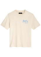 Amiri Bowling Printed Cotton T-shirt Beige