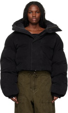 Entire Studios Black MML Hooded Puffer Down Jacket