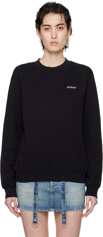 Photo: Off-White Black Embroidered Sweatshirt